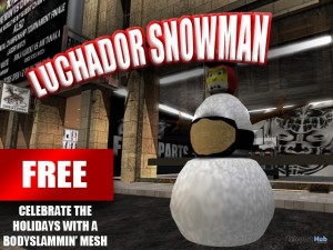 Luchador Snowman by perfectslam - Teleport Hub - teleporthub.com