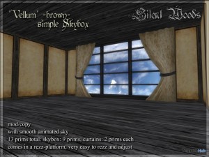 Simple Skybox Vellum Brown by Silent Woods - Teleport Hub - teleporthub.com
