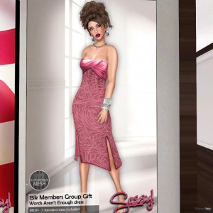 Words Aren't Enough Dress 15K Members Group Gift by Sassy! - Teleport Hub - teleporthub.com