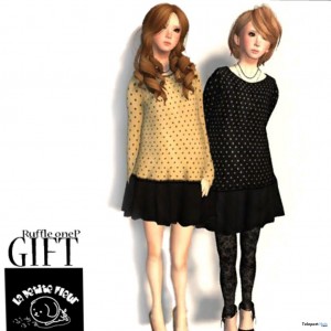 Polka Dot Shirt and Skirt Group Gift by La Petite Fleur - Teleport Hub - teleporthub.com