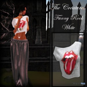 Funny Rock White Mesh Top by The Creatures - Teleport Hub - teleporthub.comFunny Rock White Mesh Top by The Creatures - Teleport Hub - teleporthub.com