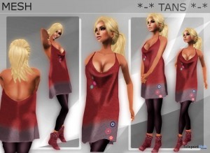 Mesh Dress and Pant Samantha Outfit Promo by Tans - Teleport Hub - teleporthub.com