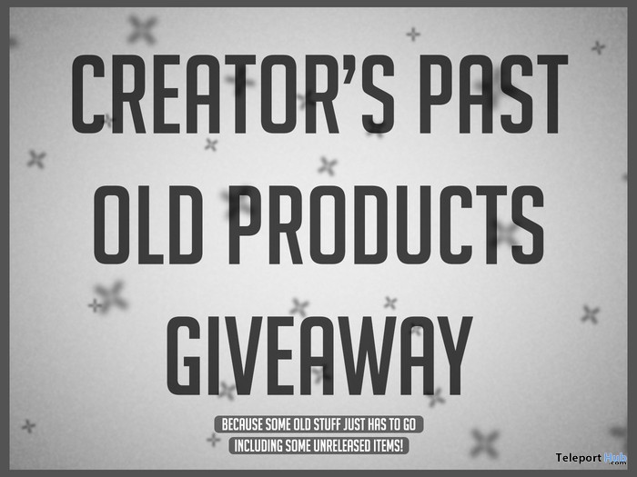 Creator's Past 2009-2011 All Old Products Giveaway by SciLab - Teleport Hub - teleporthub.com