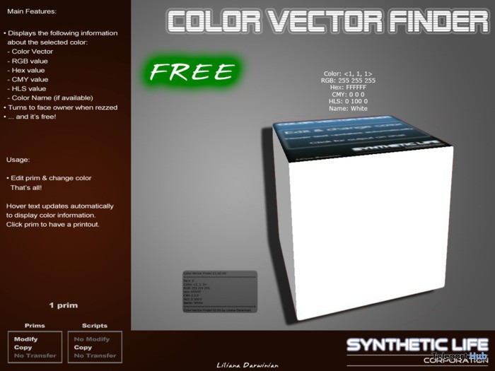 Color Vector Finder for Builder by Synthetic Life - Teleport Hub - teleporthub.com