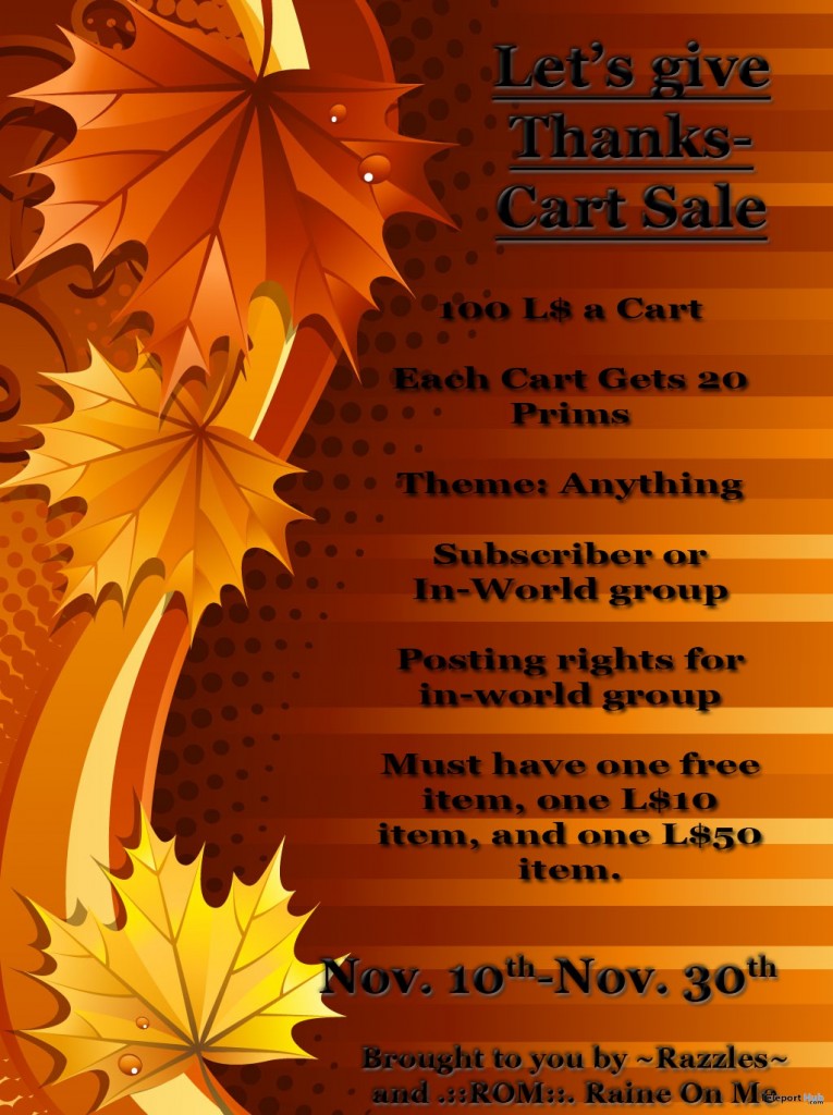 Let’s Give Thanks Cart Sale - Teleport Hub - teleporthub.com