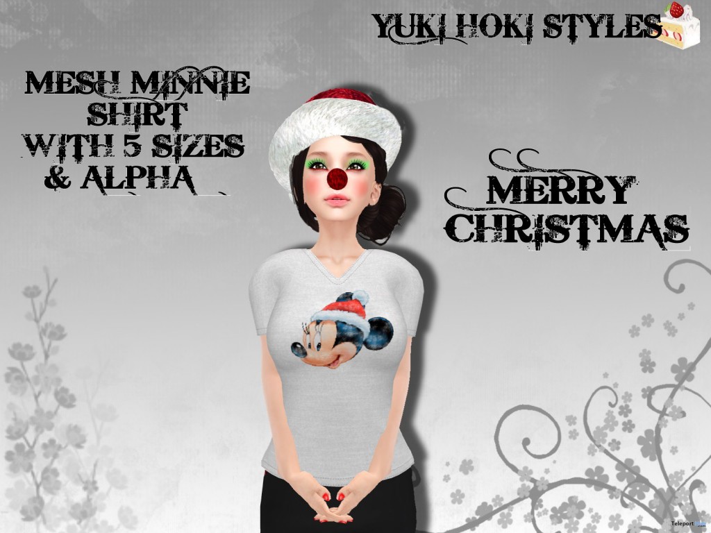 Mesh Minnie X-mas Shirt Group Gift by Yuki Hoki Styles - Teleport Hub - teleporthub.com