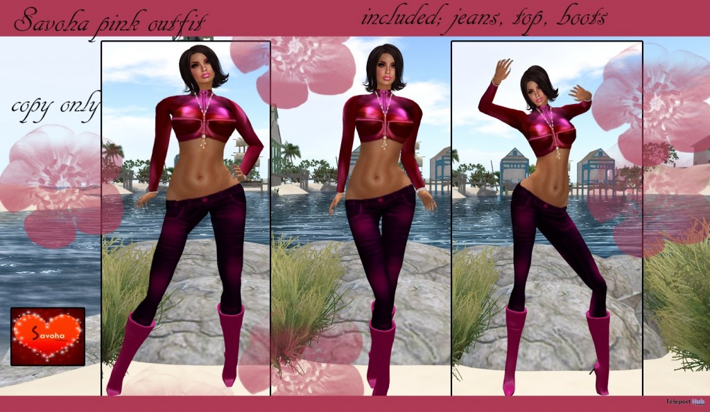 Pink Outfit 10L Promo by Savoha Creations - Teleport Hub - teleporthub.com