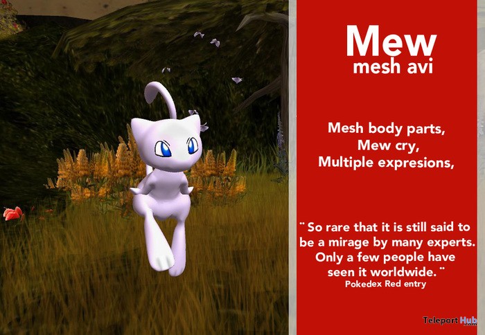 Basic Mew Avatar by NAM's freebies - Teleport Hub - teleporthub.com