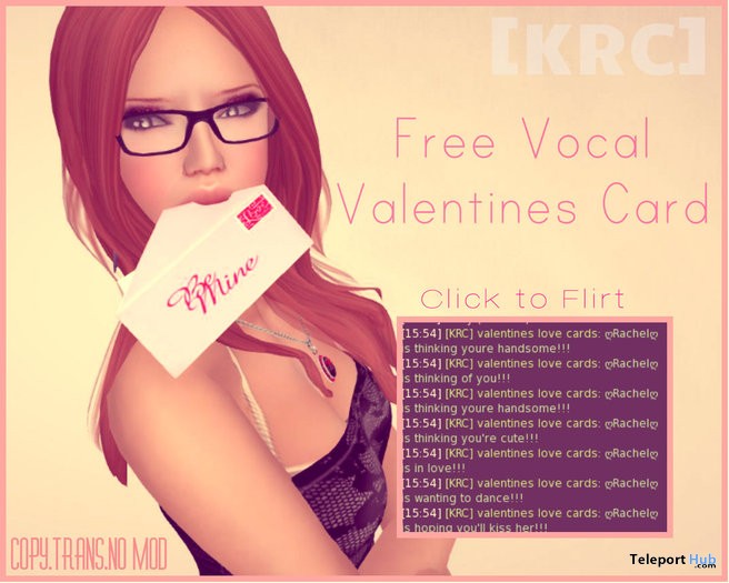 Valentines Card Talker by KRC - Teleport Hub - teleporthub.com