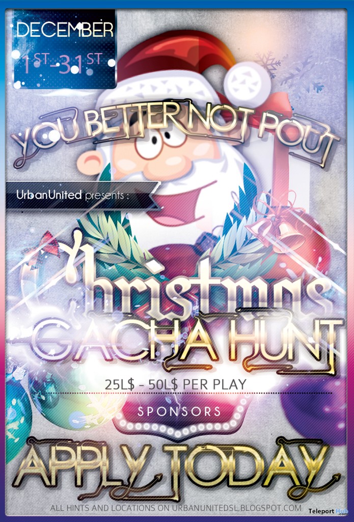 You Better Not Pout Christmas Gacha Hunt - Teleport Hub - teleporthub.com