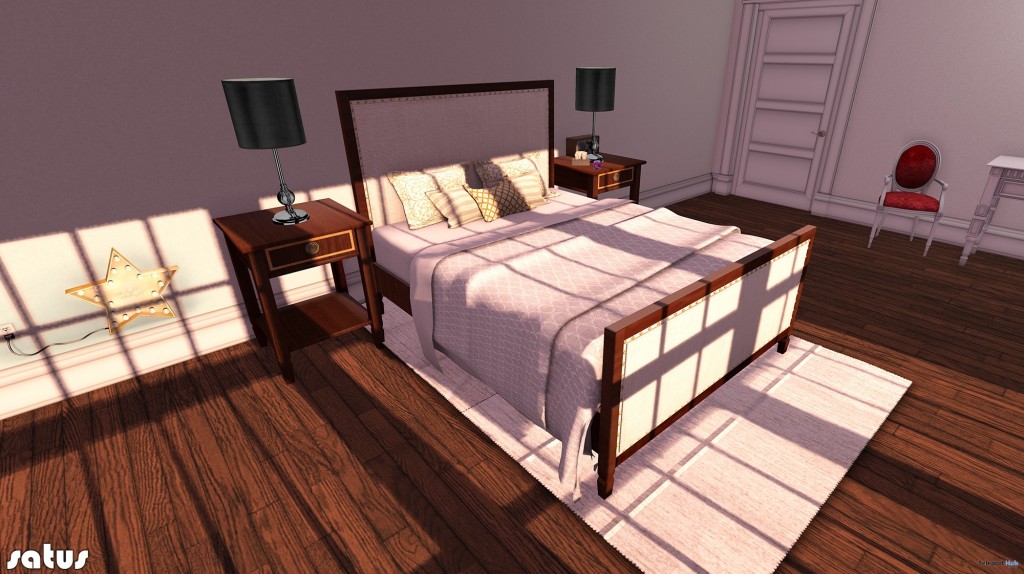 New Release: Upholstered Bed by Warm Animations - Teleport Hub - teleporthub.com