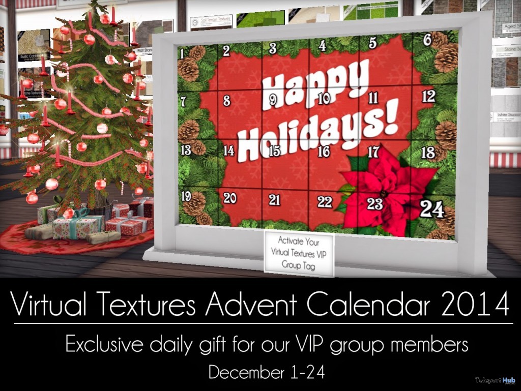 Virtual Textures Advent Calendar - Teleport Hub - teleporthub.com