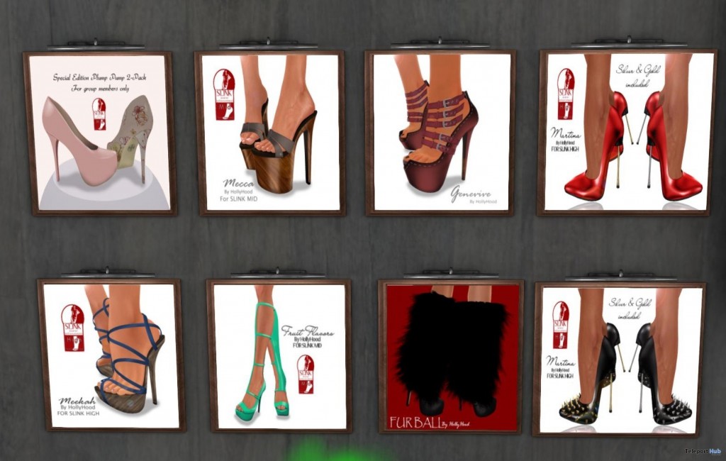 8 Shoes For Slink Feet Group Gifts by Hollywood Creations - Teleport Hub - teleporthub.com