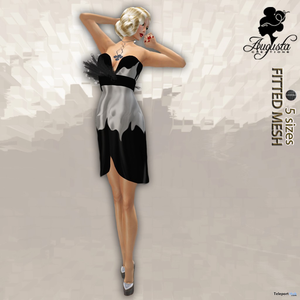 Black Fitted Mesh Women's Day 2015 Gift by Augusta Creation - Teleport Hub - teleporthub.com