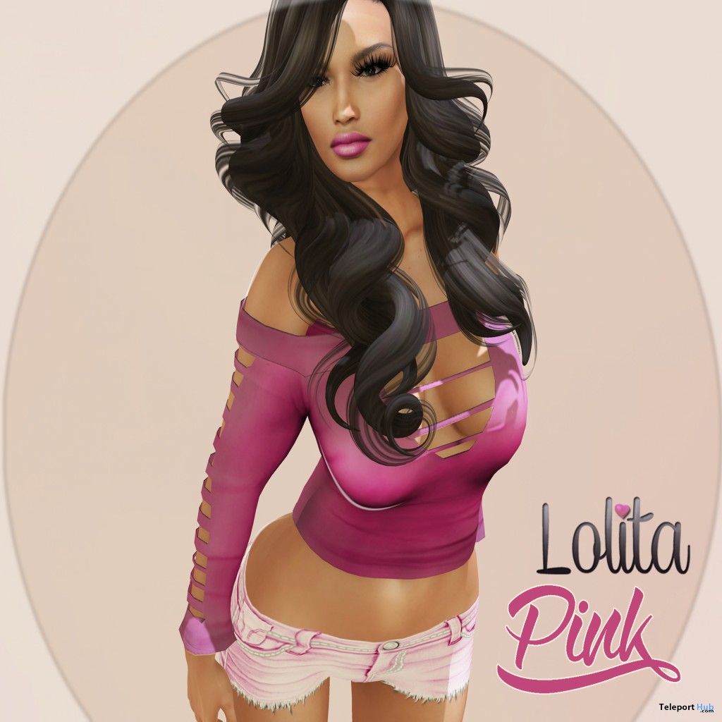 Pink Mesh Top and Appliers Shorts Group Gift by lolita - Teleport Hub - teleporthub.com