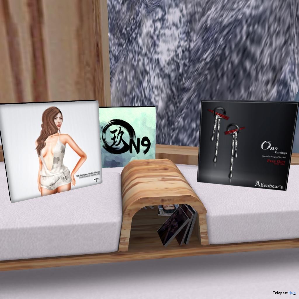 Silk Romper and Earrings Group Gifts at On9 - Teleport Hub - teleporthub.com