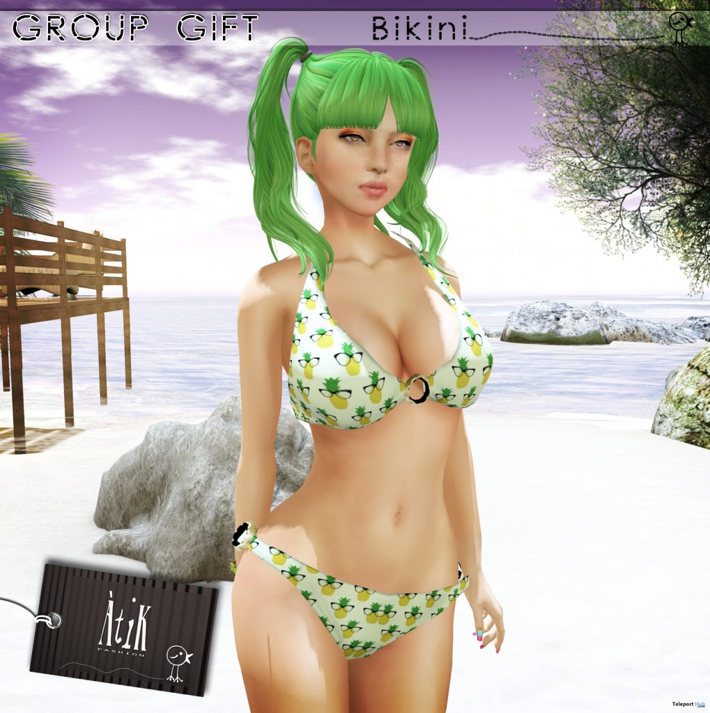 Bikini Pineapple July 2015 Group Gift by AtiK - Teleport Hub - teleporthub.com