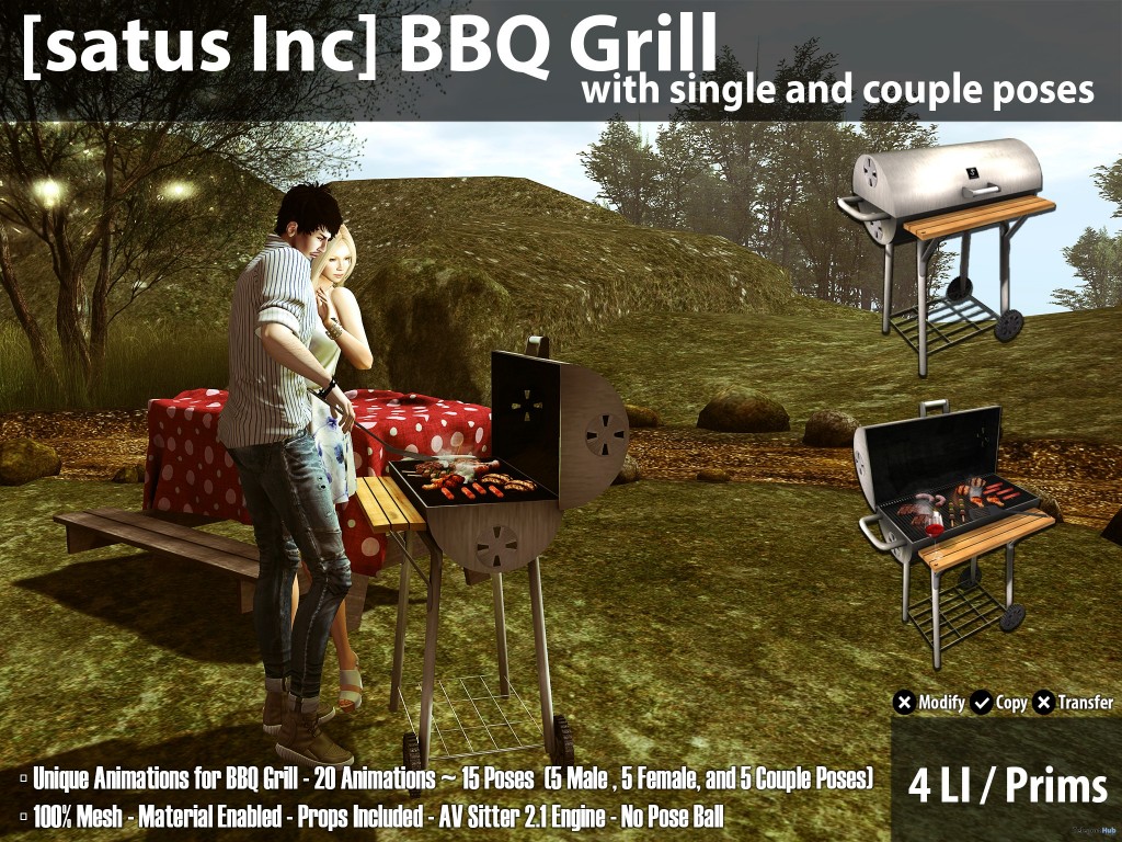 New Release: BBQ Grill by [satus Inc] - Teleport Hub - teleporthub.com
