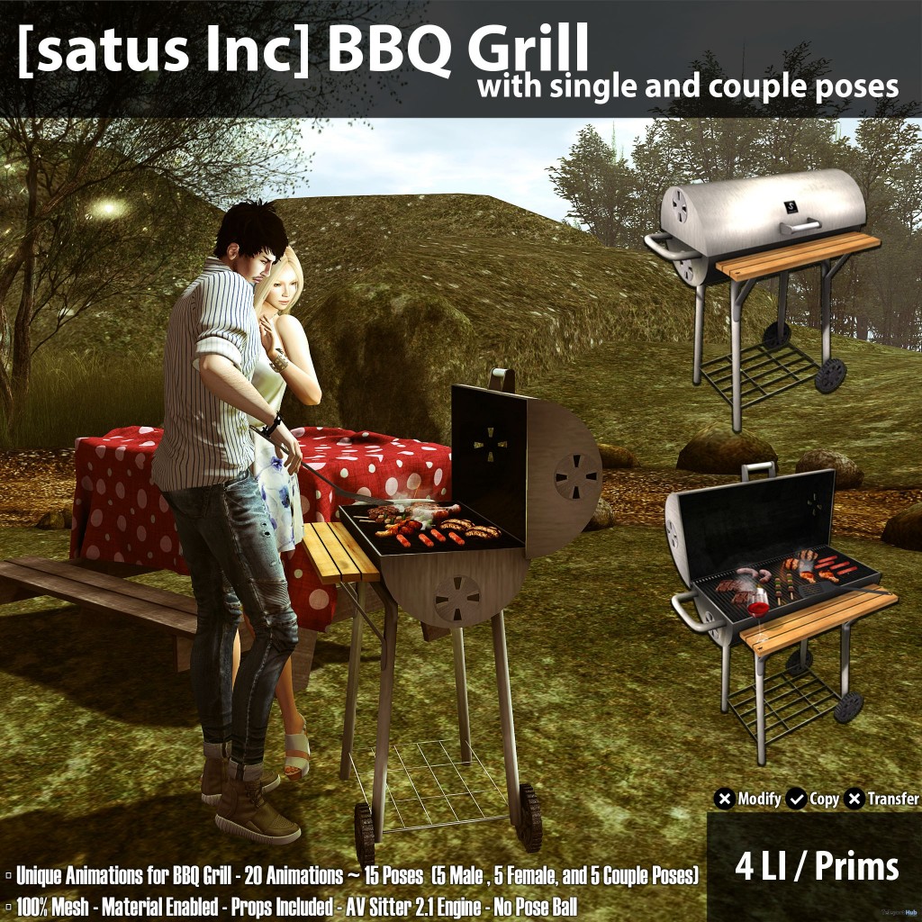 New Release: BBQ Grill by [satus Inc] - Teleport Hub - teleporthub.com