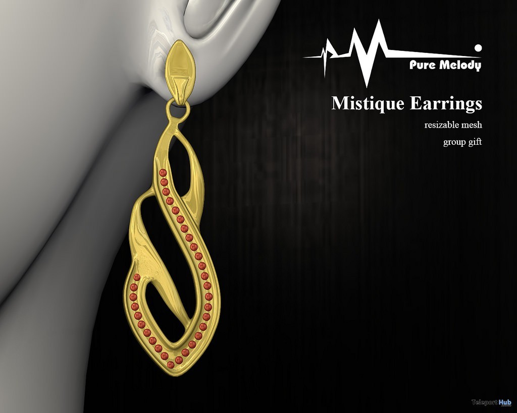 Mistique Earrings Group Gift by Pure Melody - Teleport Hub - teleporthub.com