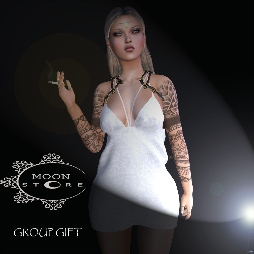 Strappy Laced Dress Group Gift by Moonstore - Teleport Hub - teleporthub.com