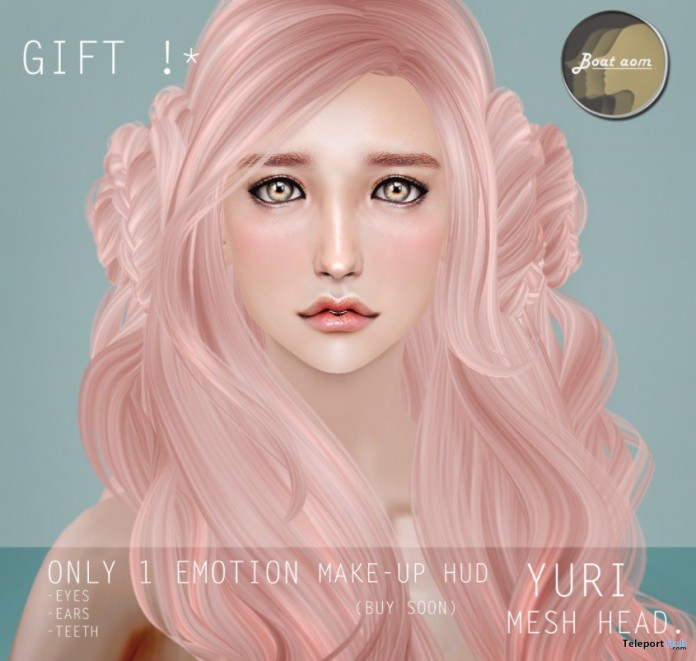 Yuri Mesh Head Gift by Boataom | Teleport Hub - Second Life Freebies