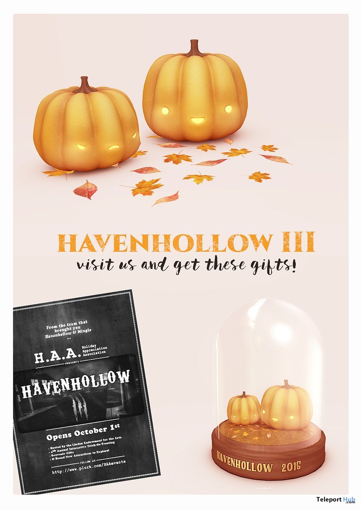 Pumpkin Deco, Autumn Leaves, and Havenhollow III Keepsake Gift by MishMish - Teleport Hub - teleporthub.com