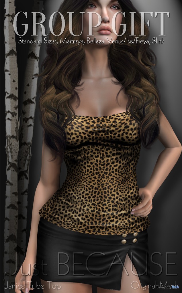 Leopard Janice Tube Top Group Gift by Just Because - Teleport Hub - teleporthub.com
