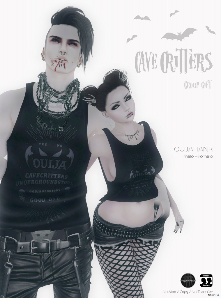 Ouija Tank For Men and Women Group Gift by Cave Critters - Teleport Hub - teleporthub.com