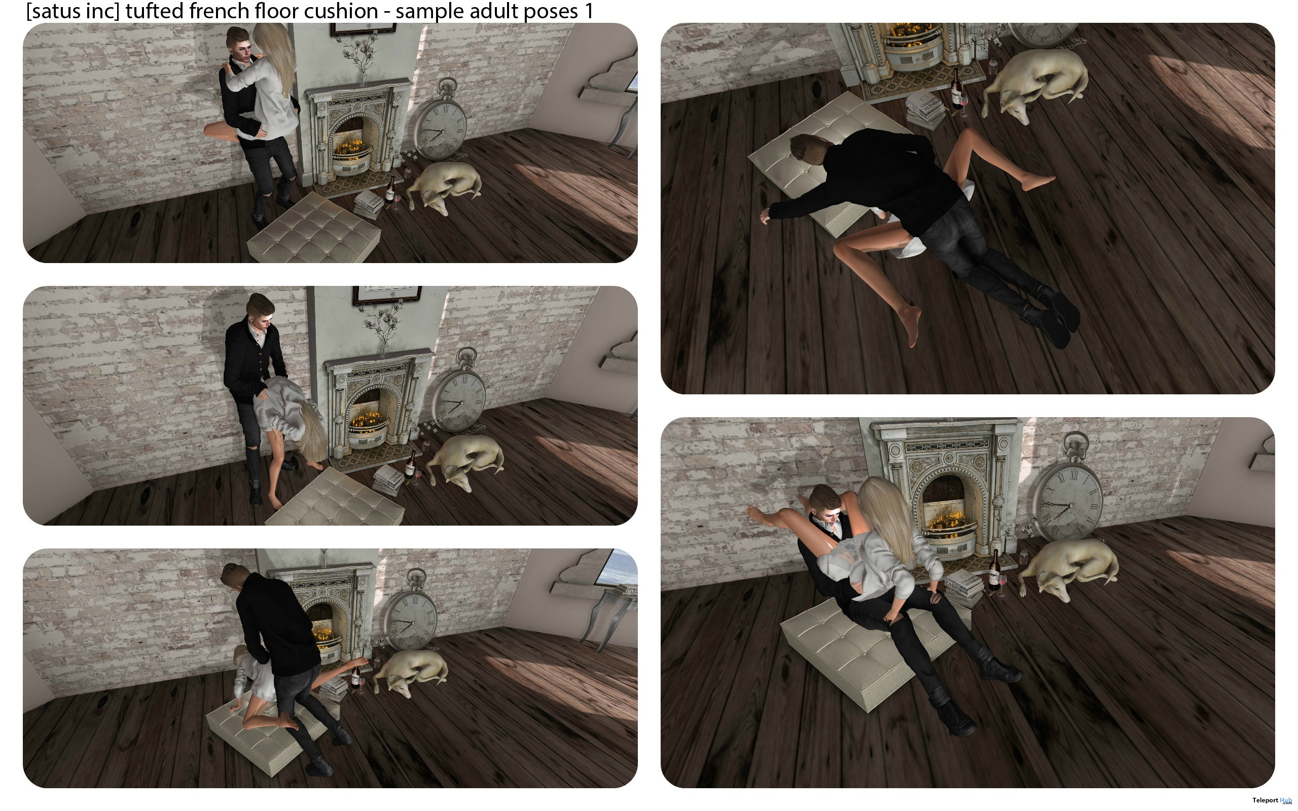 New Release: Tufted French Floor Cushion [Adult] & [PG] by [satus Inc] - Teleport Hub - teleporthub.com