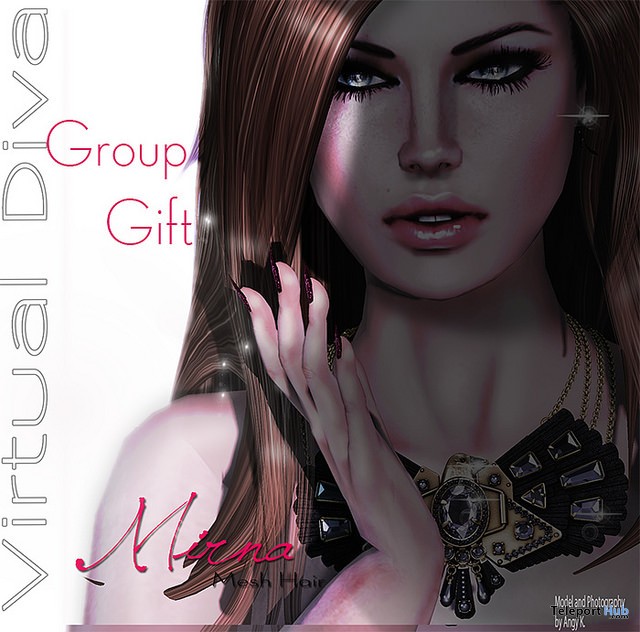 Mirna Hair Group Gift by Virtual Diva - Teleport Hub - teleporthub.com
