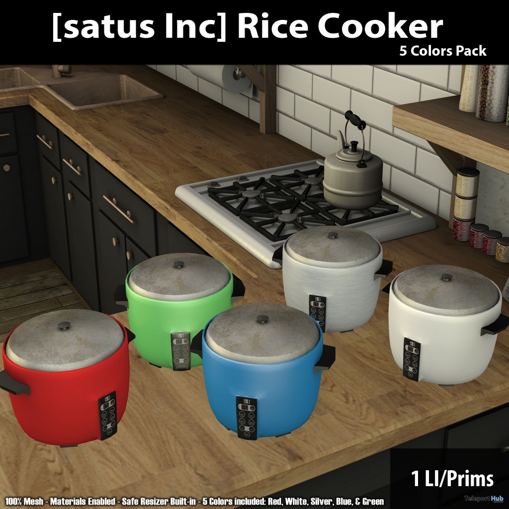 New Release: Rice Cooker by [satus Inc] - Teleport Hub - teleporthub.com