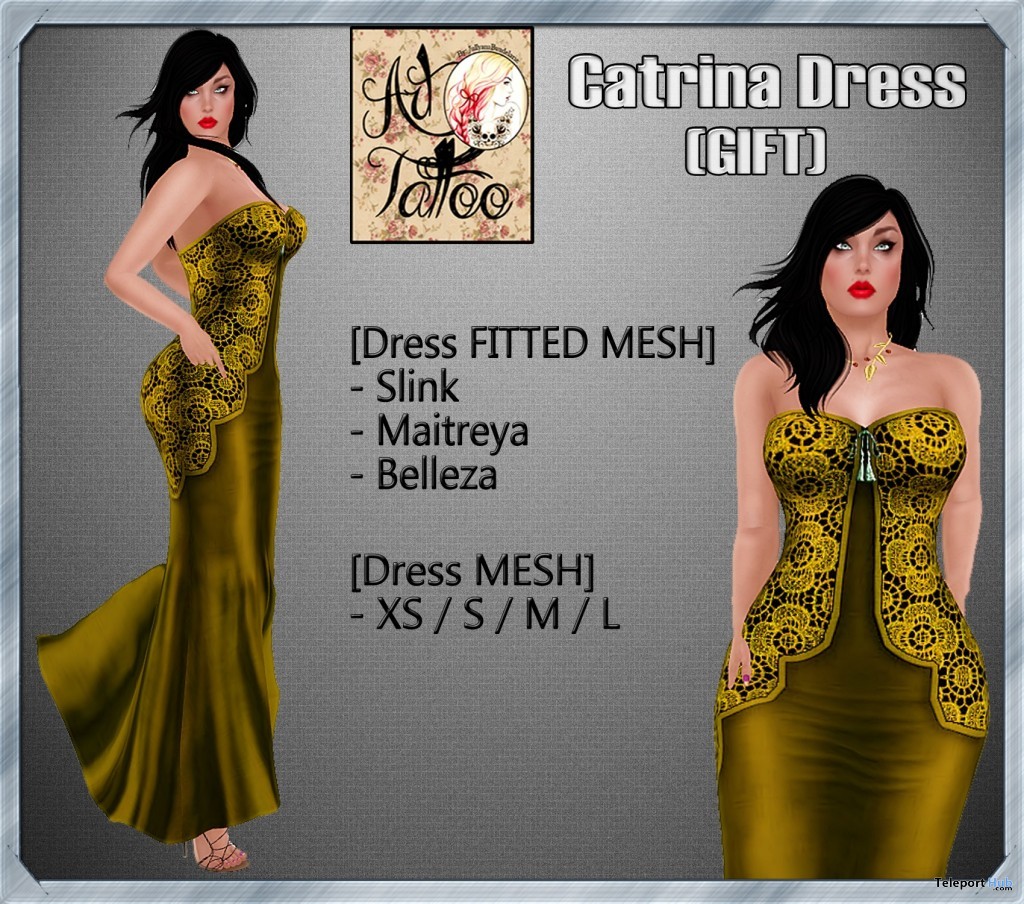 Catrina Dress Group Gift by Art Tattoo - Teleport Hub - teleporthub.com