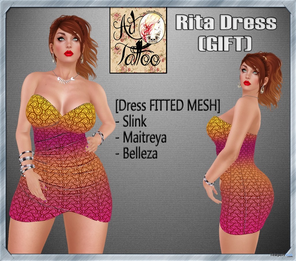 Rita Dress Group Gift by Art Tattoo - Teleport Hub - teleporthub.com