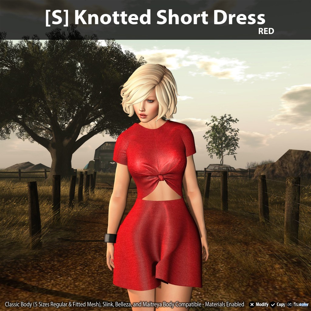New Release: [S] Knotted Short Dress by [satus Inc] - Teleport Hub - teleporthub.com