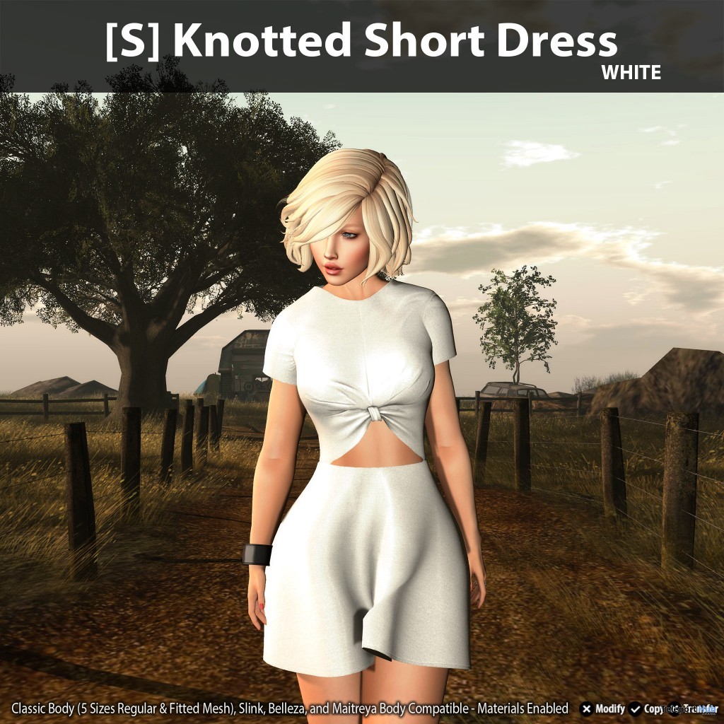 New Release: [S] Knotted Short Dress by [satus Inc] - Teleport Hub - teleporthub.com