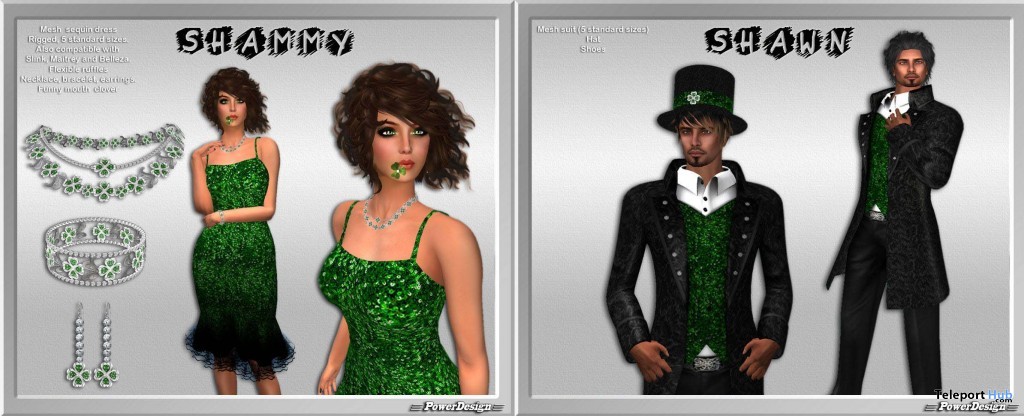 Shammy Dress and Shawn Suit Gifts by Power Design - Teleport Hub - teleporthub.com