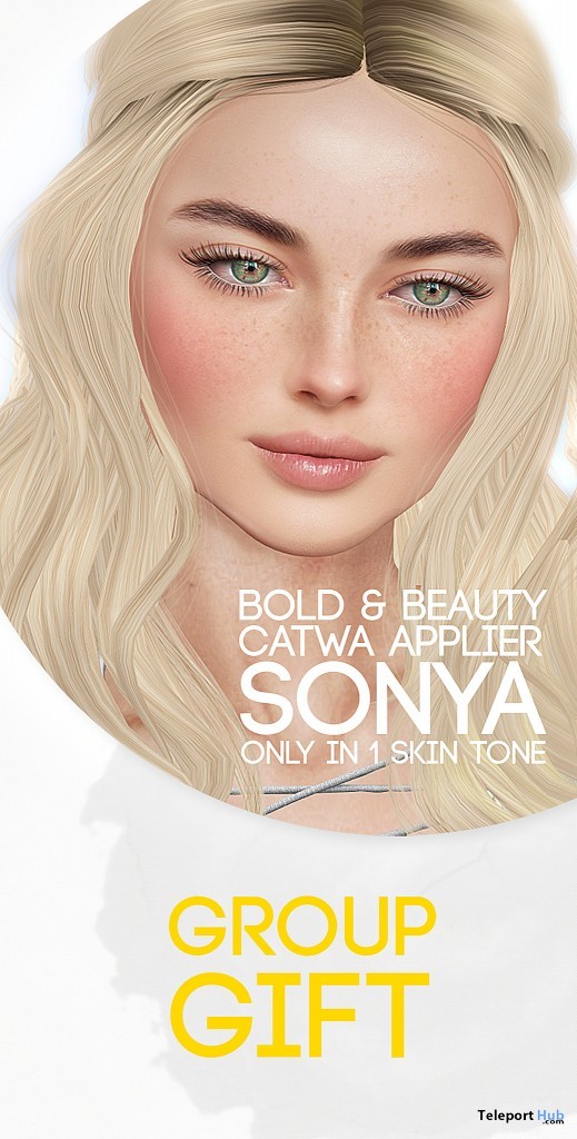 Sonya Fair Skin Tone Catwa Applier Group Gift by Bold & Beauty - Teleport Hub - teleporthub.com
