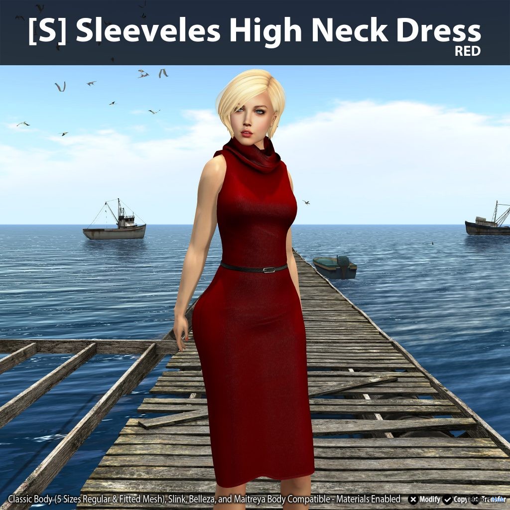 New Release: [S] Sleeveless High Neck Dress by [satus Inc]