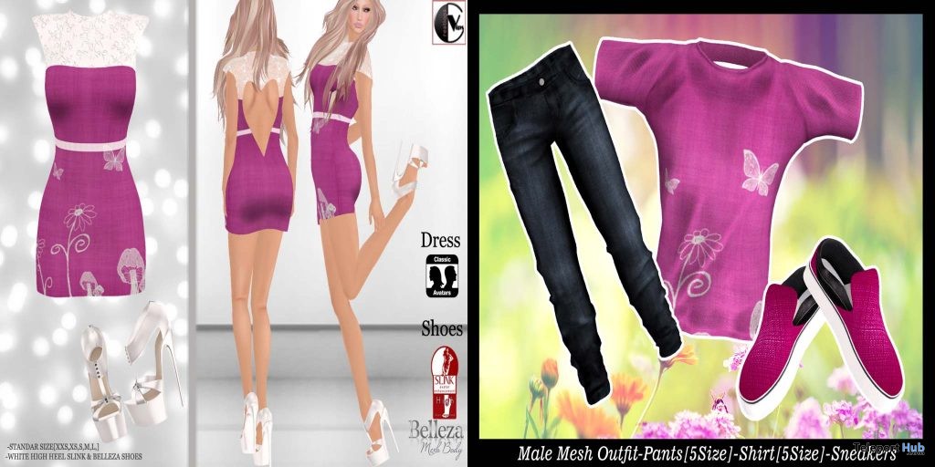 Spring Dress and Outfit For Men and Women Group Gifts by VIP Creations - Teleport Hub - teleporthub.com