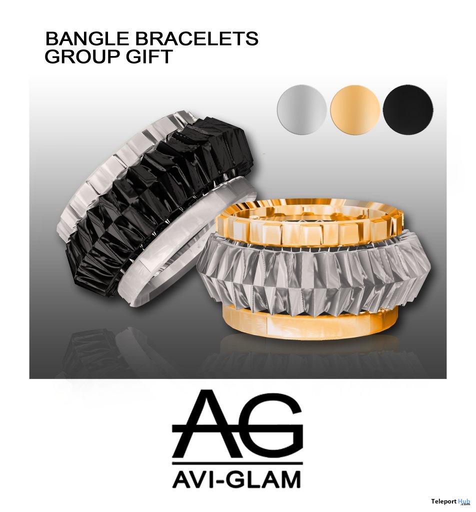 Bangle Bracelets New Store Opening Group Gift by Avi-Glam - Teleport Hub - teleporthub.com