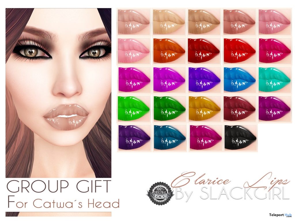 Clarice Lips For Catwa Head Group Gift by SlackGirl - Teleport Hub - teleporthub.com