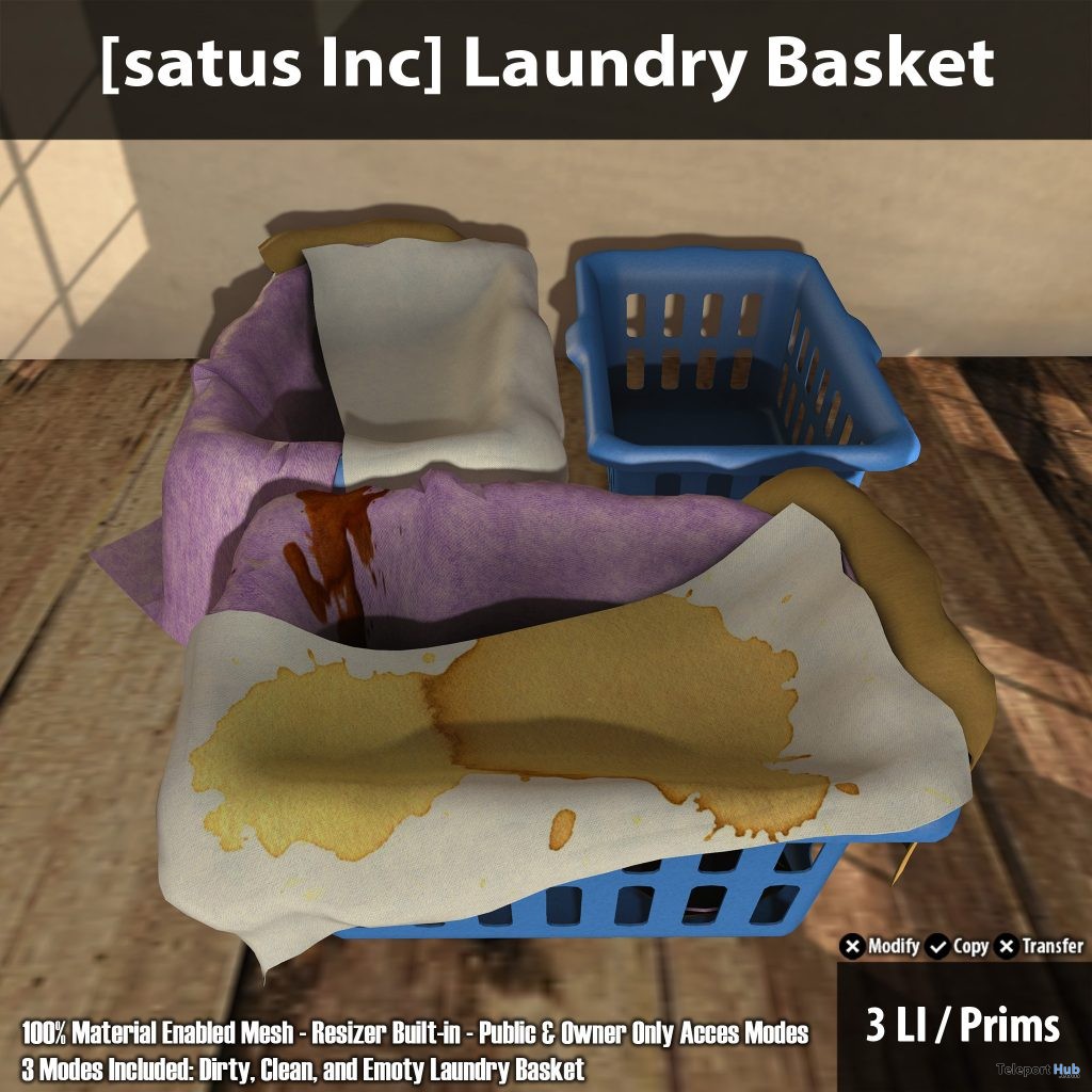 New Release: Laundry Basket by [satus Inc] - Teleport Hub - teleporthub.com