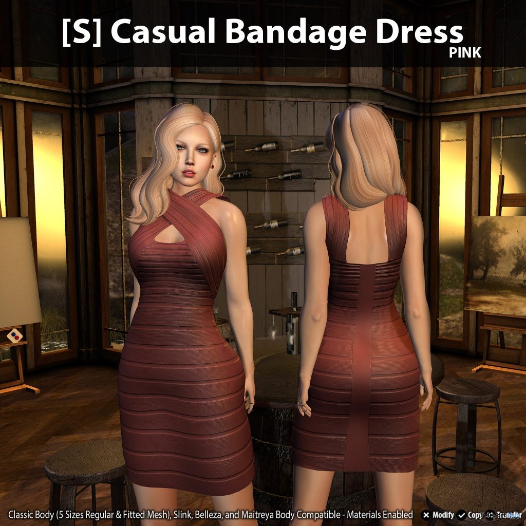 New Release: [S] Casual Bandage Dress by [satus Inc] - Teleport Hub - teleporthub.com