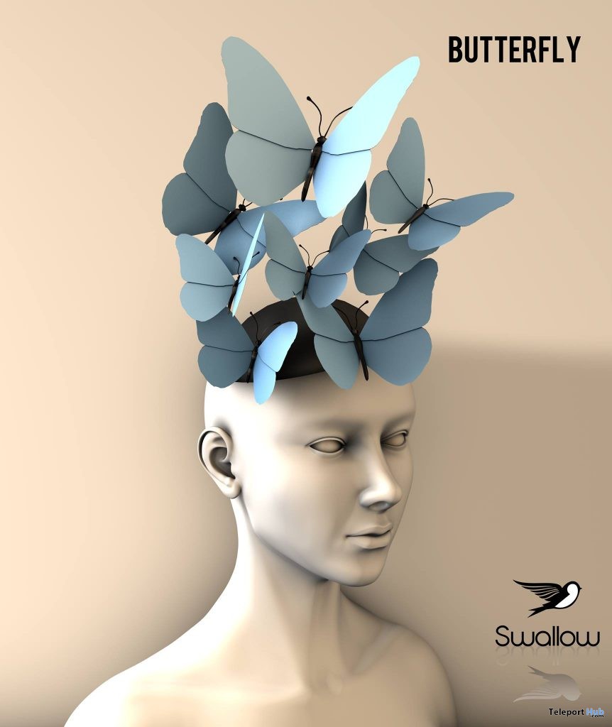 Butterfly Hair Piece All Colors Group Gift by Swallow - Teleport Hub - teleporthub.com