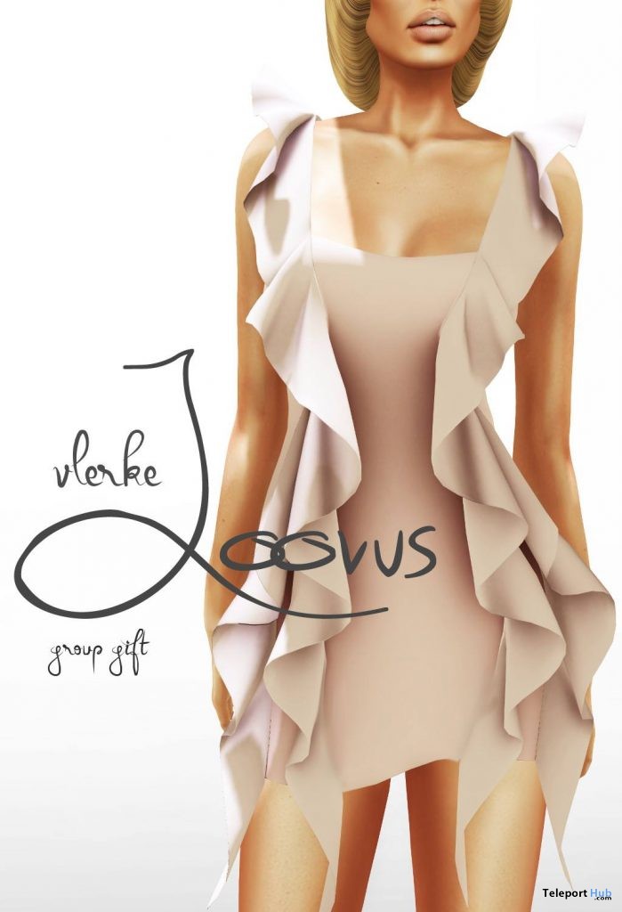 Vlerke Rose Dress Group Gift by Loovus - Teleport Hub - teleporthub.com