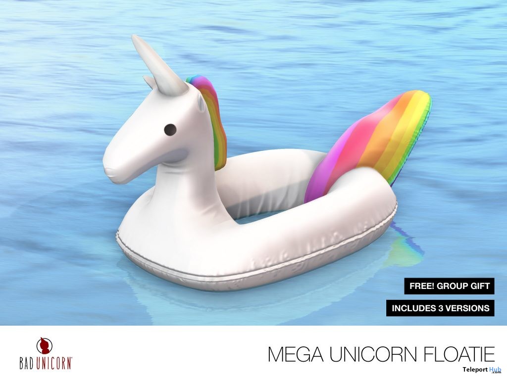Mega Unicorn Floatie Group Gift by Bad Unicorn - Teleport Hub - teleporthub.com