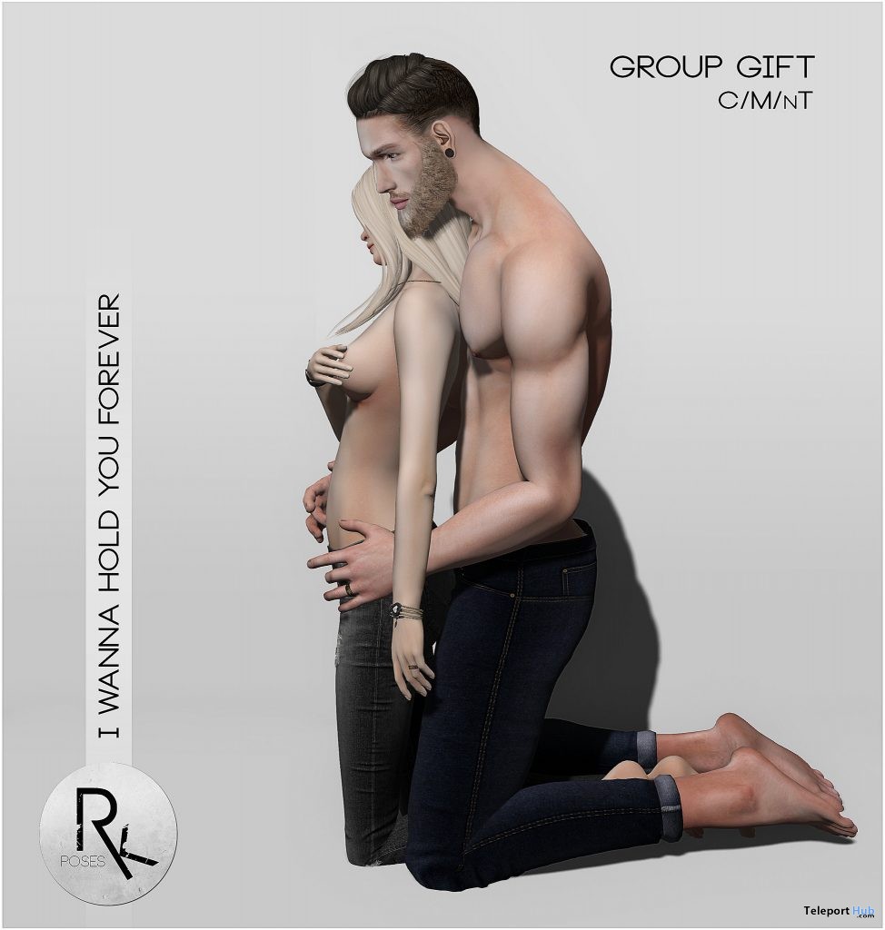 I Wanna Hold You Forever Couple Pose July 2016 Group Gift by RK Poses - Teleport Hub - teleporthub.com