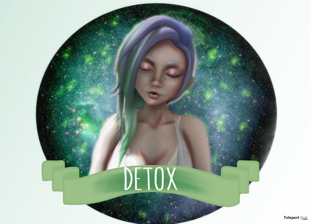 Detox Hair With Galaxy Tone HUD Group Gift by Mello - Teleport Hub - teleporthub.com