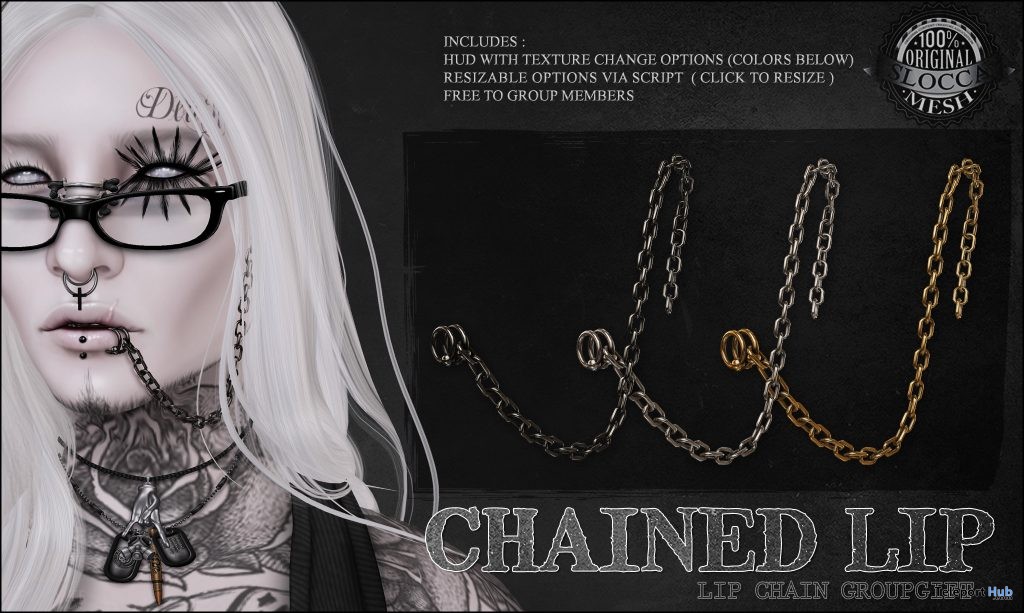 Chained Lip Group Gift by Le Morte - Teleport Hub - teleporthub.com